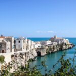 Vista panoramica di un'isola italiana con spiagge e acque cristalline, ideale per una vacanza economica.