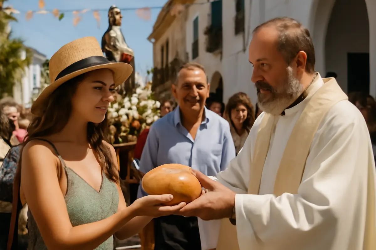 Come si partecipa a una tipica festa patronale a Salina? Fai parte della processione e ricevi il dono simbolico