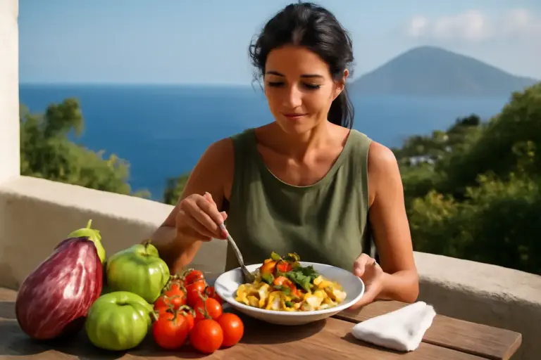 Cosa rende unica la cucina vegetariana a Salina? Gli ortaggi autoctoni che danno sapore ai piatti