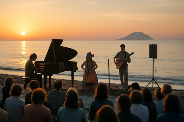 Concerti all’alba sulle spiagge di Salina: vivi un’esperienza sonora irripetibile con la brezza marina