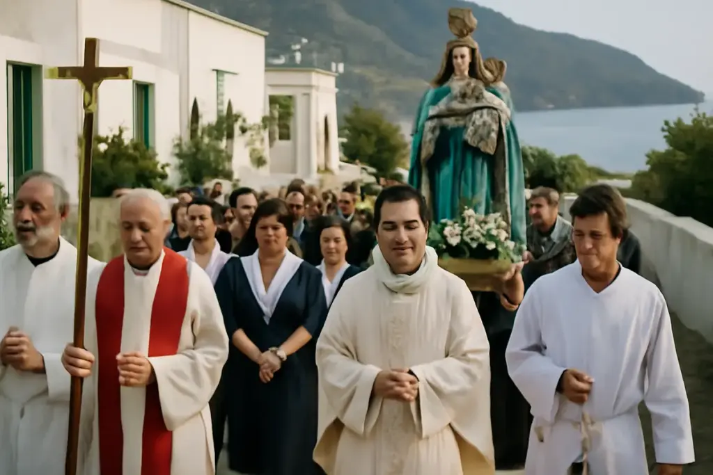 Come si svolge una vera processione a Salina? Dettagli su usanze poco visibili ai turisti