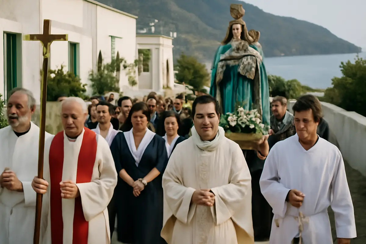 Come si svolge una vera processione a Salina? Dettagli su usanze poco visibili ai turisti