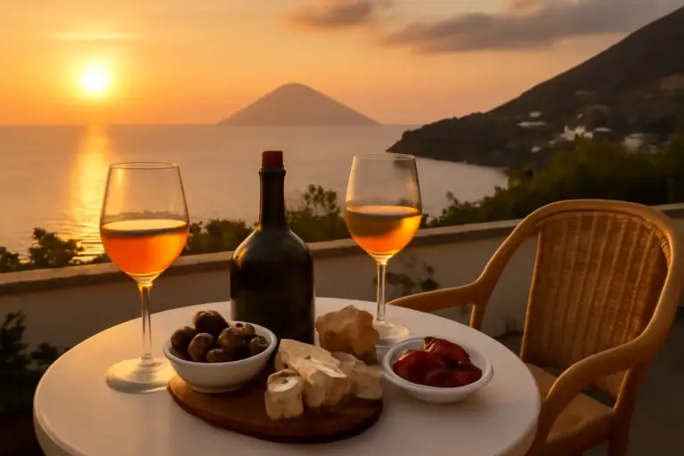 Dove fare aperitivo al tramonto con prodotti tipici locali a Salina: i terrazzi panoramici di cui pochi parlano